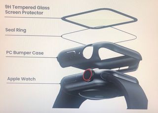 Cristal Templado + Funda Apple Watch 44mm 4 5 6 SE