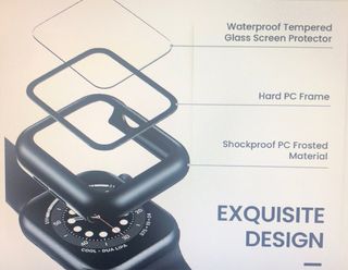 Cristal Templado + Funda Apple Watch 44mm 4 5 6 SE