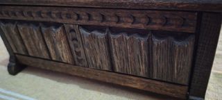 Antica cassapanca inglese in legno