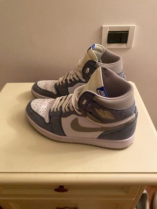Jordan 1 High - Scarpe Blu Grigie