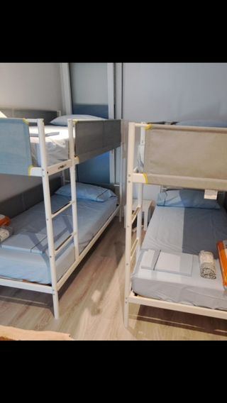 Literas Ikea Vitval - Blanco y Gris