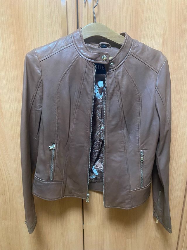 Chaqueta piel marrón Guest