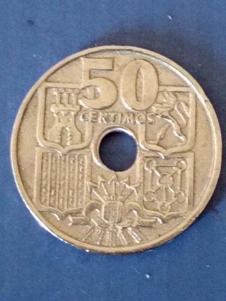 Moneda España 1963 - 50 céntimos, los dos Reales,