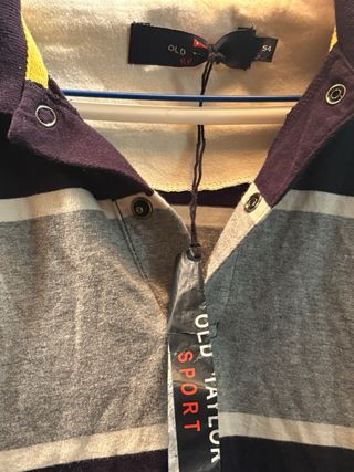 Polo rayas gris-negro | Hombre