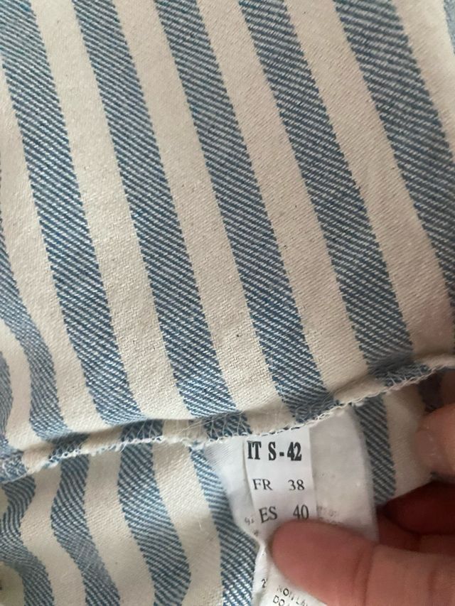 Kimono KAOS Jeans blu a righe