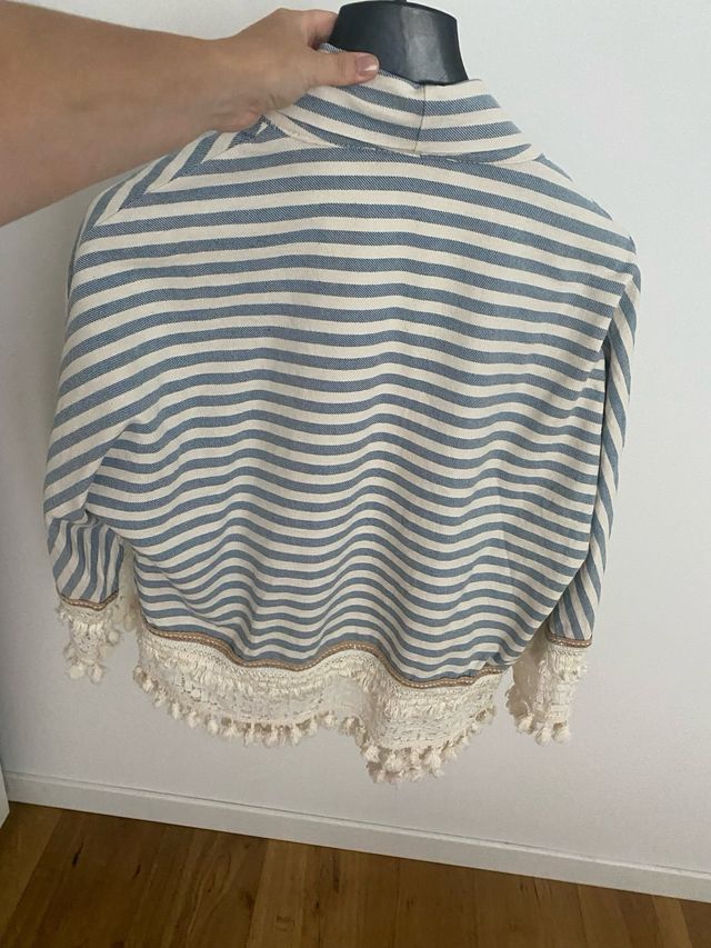 Kimono KAOS Jeans blu a righe