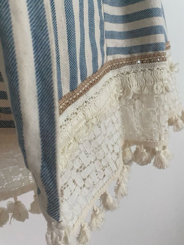 Kimono KAOS Jeans blu a righe