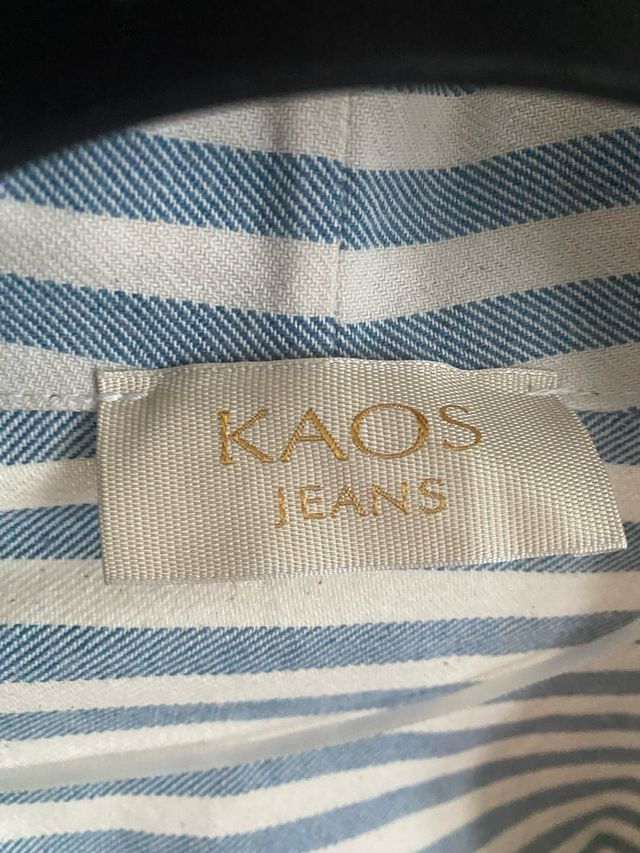 Kimono KAOS Jeans blu a righe