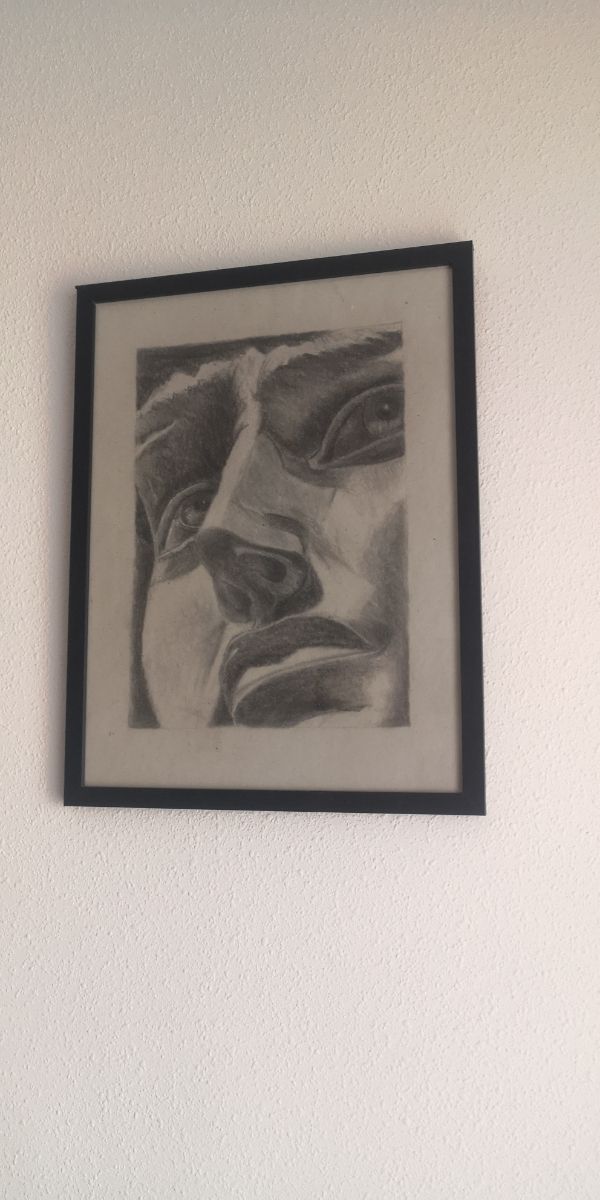 Dibujo a carboncillo Miguel Ángel