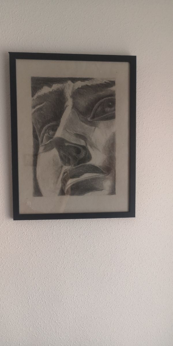 Dibujo a carboncillo Miguel Ángel