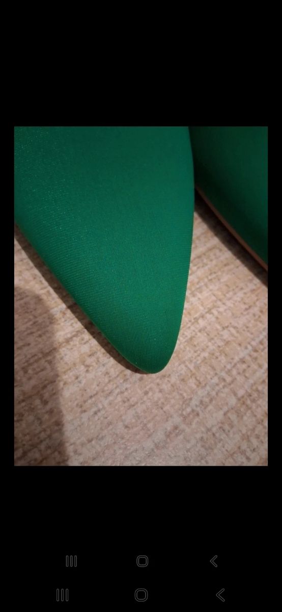 Scarpe tacco verde 38