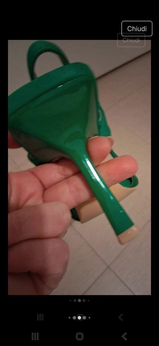 Scarpe tacco verde 38