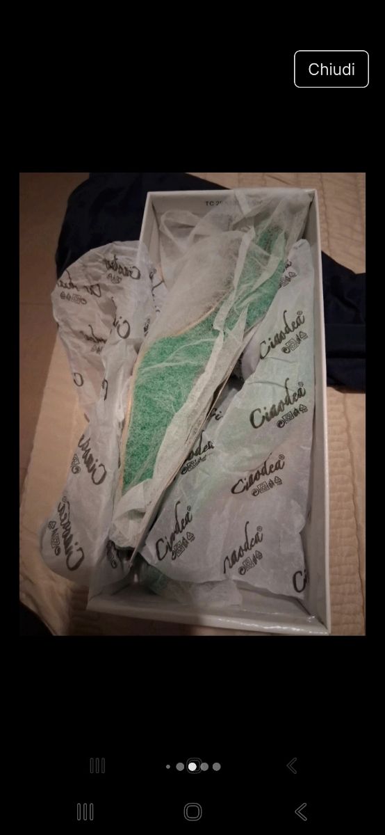 Scarpe tacco verde 38