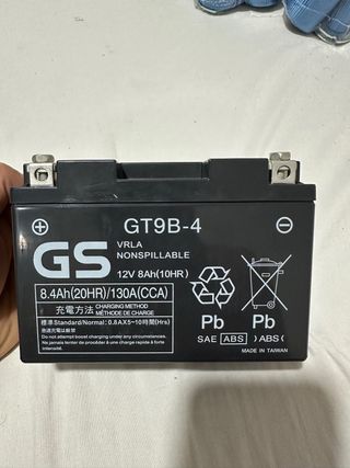 Batería moto GT9B-4 VRLA 12V