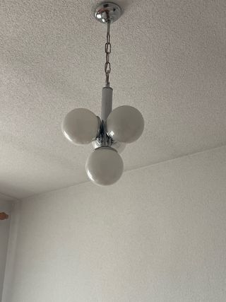 Lámpara 3 luces - Moderna - Metal y Cristal