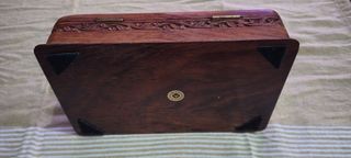 Caja madera tallada - India