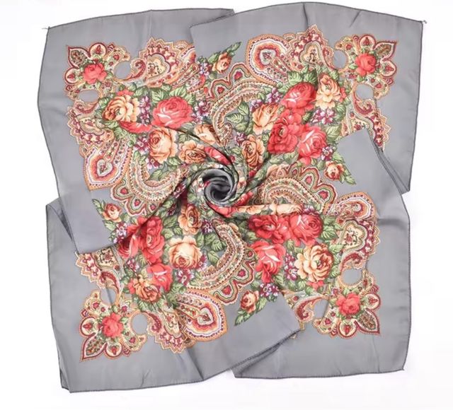 Pañuelo huertano / falleroRojo y Gris