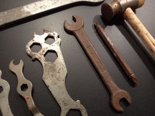 Lote antiguas herramientas y útiles años 50