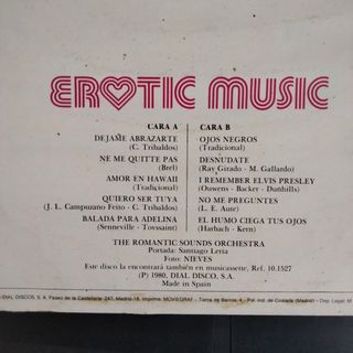 LP Erotic Music Música Erótica ambiente sexy 1980