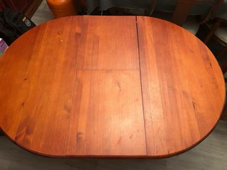 Mesa redonda extendible/4 sillas