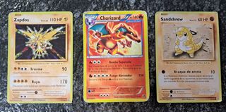 Zapdos, Charizard & Sandslash - Pokemon Cards