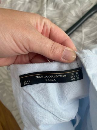 Blusa Zara celeste