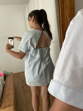Blusa Zara celeste