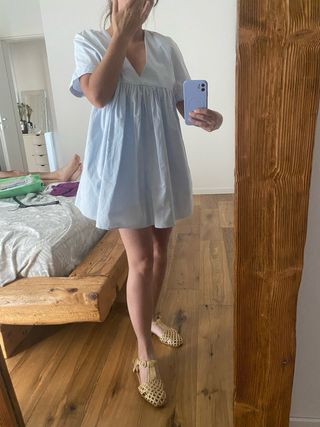 Blusa Zara celeste