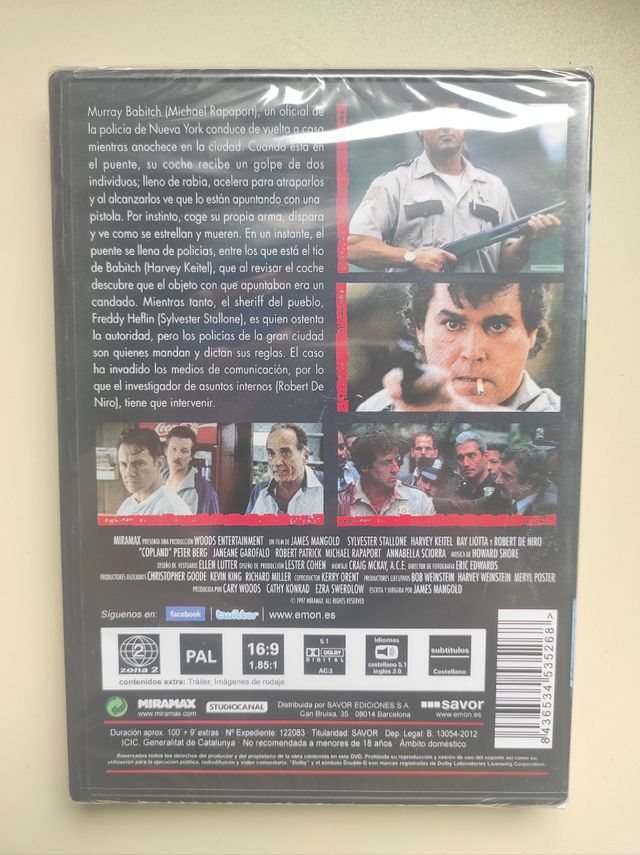 Copland DVD - Stallone, De Niro