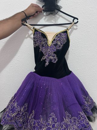 Tutú Ballet Niña Negro-Morado