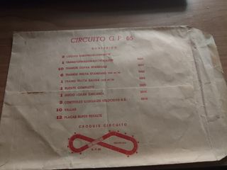 Scalextric, sobre vacío.