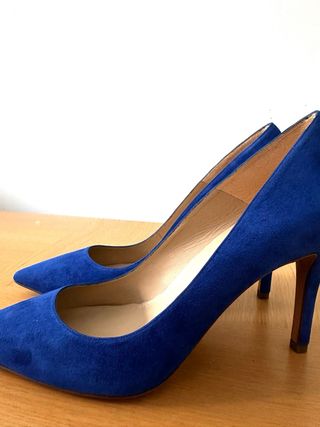 Zapatos Pura López azul, talla 39