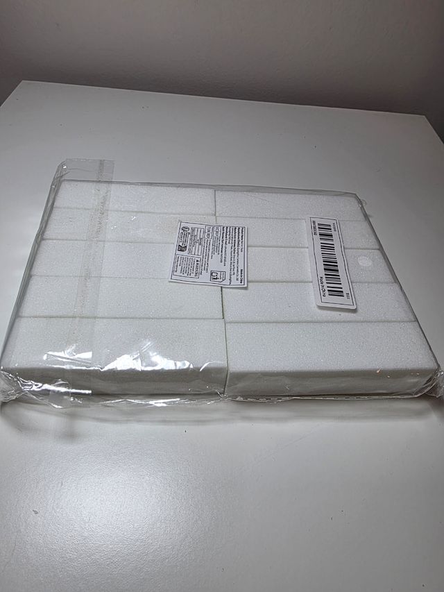 10 Bloques pulido uñas blancas