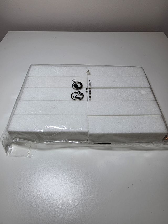 10 Bloques pulido uñas blancas