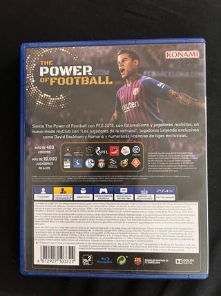 PES 2018 y 2019 PS4 - Pro Evolution Soccer