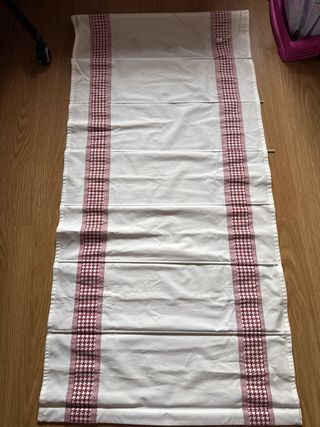 Estor baño - Rojo y blanco