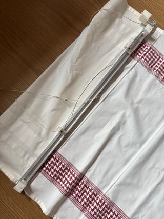 Estor baño - Rojo y blanco