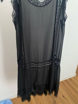 Vestito nero trasparente pizzo