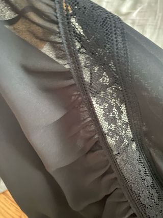 Vestito nero trasparente pizzo