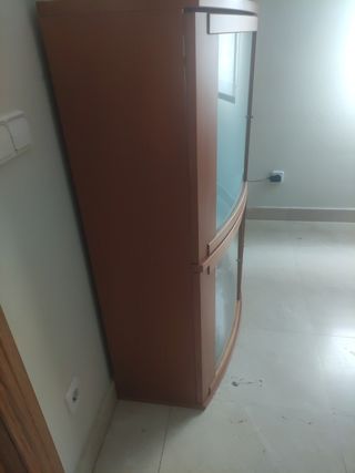 Vitrina curva madera - Mueble salón