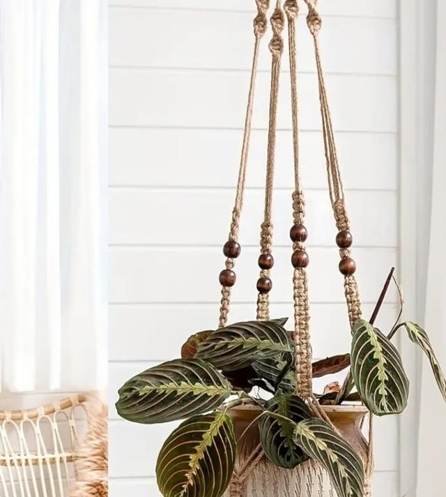 3 Colgadores Macramé para macetas