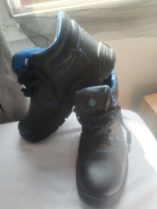 Zapatos seguridad - negros con azul