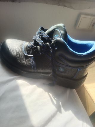 Zapatos seguridad - negros con azul