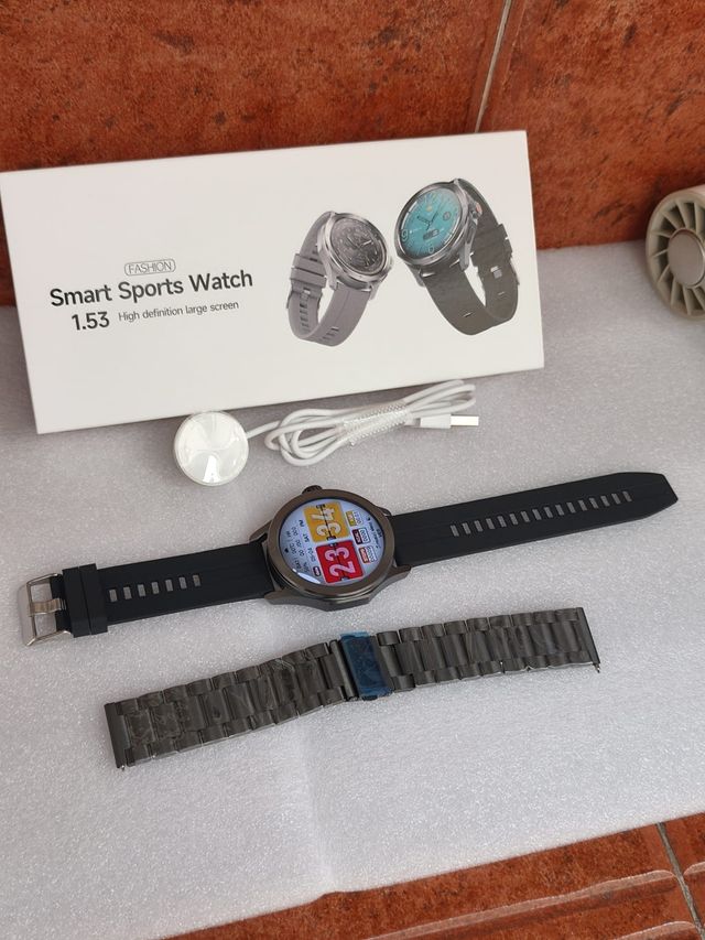 Smartwatch deportivo 1.53" negro