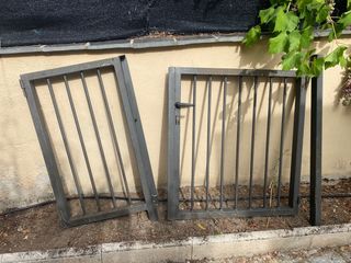 Puerta jardín metal - 2 piezas