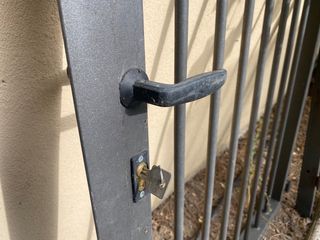 Puerta jardín metal - 2 piezas