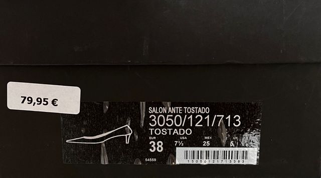 2 USOS.Tacones de ante Massimo Dutti marrón. T.38