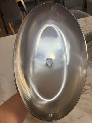 Cazuela oval AMC acero inox.