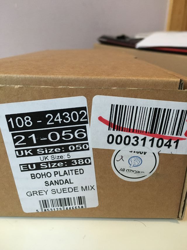 Sandalias planas Office-gris/morado-38