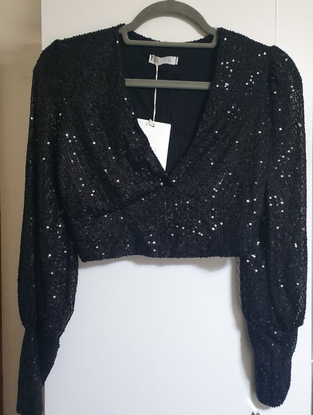 Top Black Sparkle